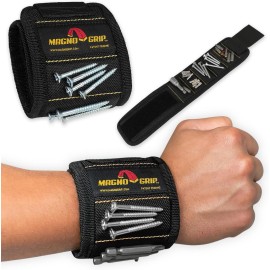 NoBrand Magnetic Wristband for Holding Screws, Nails, Drill Bits-Black-Bla