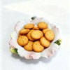 Minigift Ceramic Dessert Plate, 3D Hand-paint Champagne Rose Fruit Plate