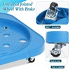 3 Pack 5 Gallon Bucket Dolly with 360° Swivel Casters,