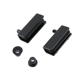 T Tulead Double Magnetic Latch Catch Glass Door Latch Clamp Black Magnetic Touch Latch Set