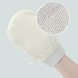 Exfoliating Mittens, Viscose Material and Sisal Fabric Double Construction, Body Odor Care, Smooth Skin, Unisex