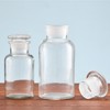 Kestun Lab Glass Reagent Bottle,Wide Mouth Glass Storage Bottle with
