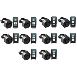 GREENCYCLE Electric Bike Alarm with Remote Controller,Car Vibration Alarm USB,IP65 Waterproof Outdoor Cycle Security Alert,Safety Alarms for Vehicle Trailers and Motorcycles,10PK