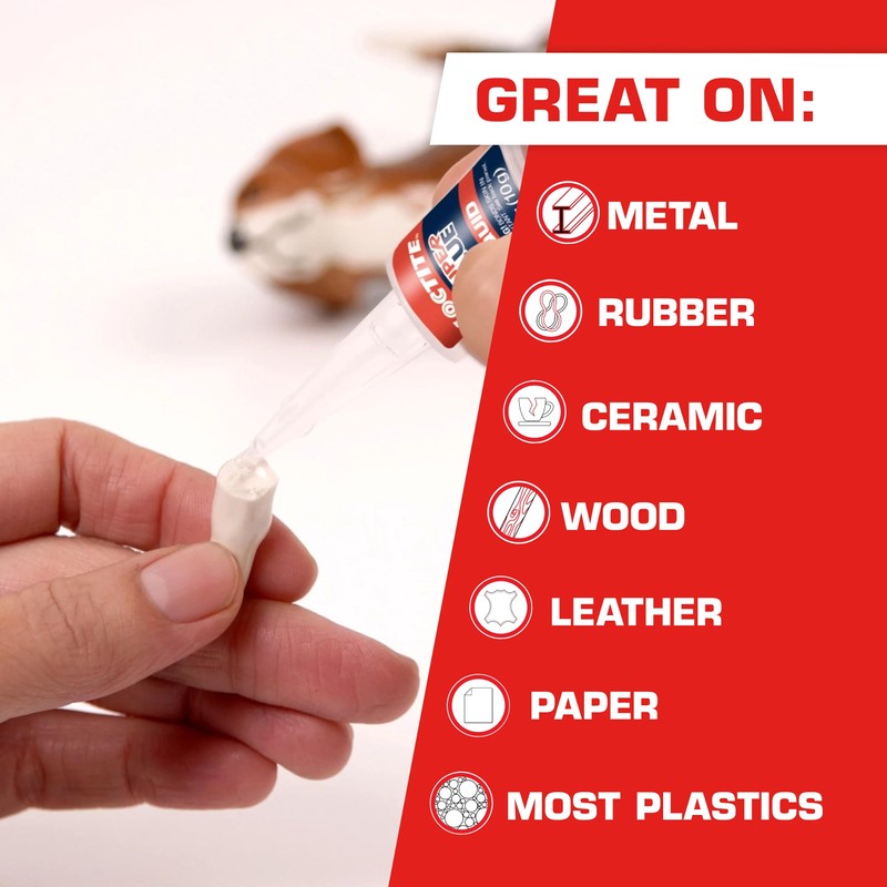 Loctite Super Glue Liquid Longneck Bottle, Clear Superglue, Cyanoacrylate Adhesive