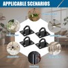 Hawpasy 4PCS M6 Eye Plate Heavy Duty, Stainless Steel M6