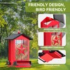 Squirrel Proof Bird Feeder for Outdoors Hanging, Metal Wild Bird
