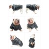 Lovelonglong Cool Dog Leather Jacket, Warm Coats Dogs Windproof Cold