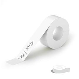 PeriPage Waterproof Oil-Resistant Continous Label Tape, 0.55" x 13.7ft, Non-BPA, Compatible with P10/D11/D110 Mini Label Printers(White 1 Roll)