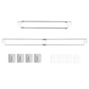ChimimeDecor 2Pcs RV Refrigerator Tension Rods 12.44-22.48 Inches RV Refrigerator