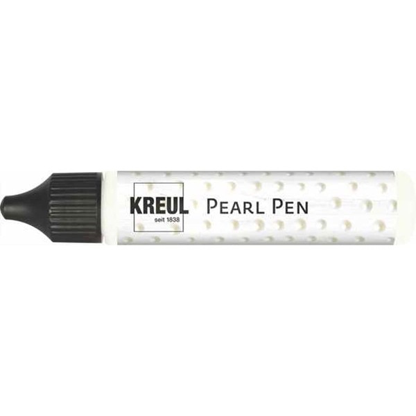 KREUL 92321 Pearl Pen White 29 ml, Water-based Effect Paint