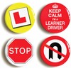 LEARNER DRIVER FUNNY BADGE BUTTON PIN SET (Size is 1inch/25mm