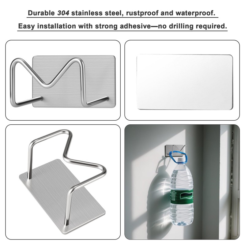 Luckyiren 2-Pack Stainless Steel Sponge Holder, Kitchen Sink Caddy Organizer,
