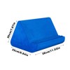 Soft Blues Electrical Blue Pillow Stand with Pocket - Lazy