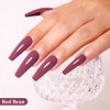 Imtiti Red Gel Nail Polish, Red Brown Gel Polish High