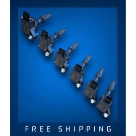 GM 6 OEM GM 12666339 Ignition Coils For 2014-23 CTS ATS Camaro (3.6L V6, 3.0L V6)