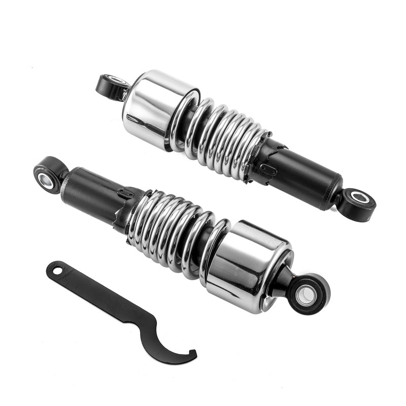 CB Chrome 10.5" Slammer Rear Absorber Shock Lowering Kit For