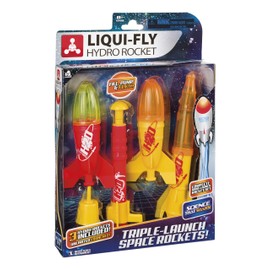 Toysmith, Liqui-Fly Hydro Rockets, 3 Easy To Use Water Rockets, For Boys & Girls Ages 8+, 5.5 inch