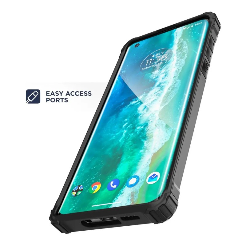 Funda Para Moto Edge (2020) Uso Rudo Protector Case