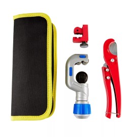 Efield 3Pcs Tube Cutters Kit:Large ,Mini Cutter For 1/8" to 1-1/4" Copper &Plastic Pipe