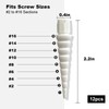 Haespot White 12PCS Stripped Screw Hole Repair Anchor, Door Hinge