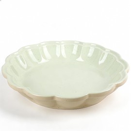 ZEBERBO 10.2 Inch Ceramic Pie Pan, Fluted Deep Pie Dish, Oven Microwave Safe, Non-Stick Porcelain Pie Plate for Apple Pie, Quiche & Tarts