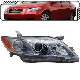 EPIC LIGHTING OE Style Halogen Headlight Assembly Replacement for TOYOTA 07-09 CAMRY HYBRID [ TO2503174 8113033661 ] Right Passenger Side