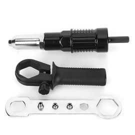 Adaptador de pistola de remache eléctrico, taladro de acero de aleación de alta dureza, adaptador de taladro de remache eléctrico, herramienta de inserción con 4 cabezales de remache para pistola de remache