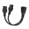 IEC320 C19 to C20 Cable, Dual IEC320-C19 Female to IEC320-C20