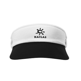KAILAS Sports Sun Visor Cap Unisex Cotton Ball Hat Outdoor Adjustable Black/White