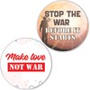 Creanoso Stop the War Pinback Button (1-Set X 10 Buttons)