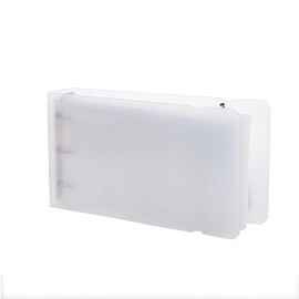 3 * 4 Index Cards Binder,Pack of 2 Flash Cards Holder (Clear)