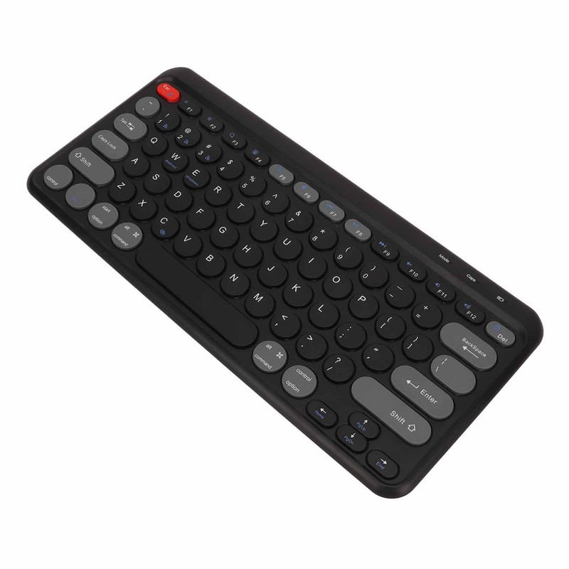 Compact Round Keycaps Mini Keyboard Wireless Bluetooth 2.4G Dual Mode