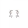 TENDER LIHOME Set Collar Y Aretes De Tulipan Chapado En