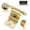Ravinte 60 Packs (30 Pairs) 3/8" Inset Gold Cabinet Hinge,Self