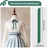 Mantieqingway Bow Tie for Women, Satin Ribbon Girls Self-tie Bowtie