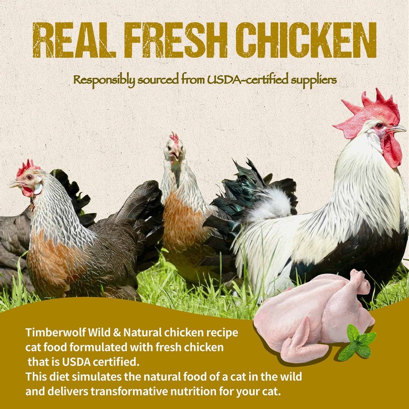Timberwolf Wild & Natural Chicken Recipe with High Protein Dry