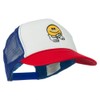 e4Hats.com Scribe Smile Face Embroidered Foam Mesh Back Cap -