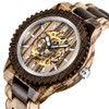 Tiong Mens Wooden Mechanical Watches Automatic No Battery Needed Luxury