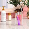 NIUBEE Clear Acrylic Pen Holder for Desk, Round Acrylic Pencil