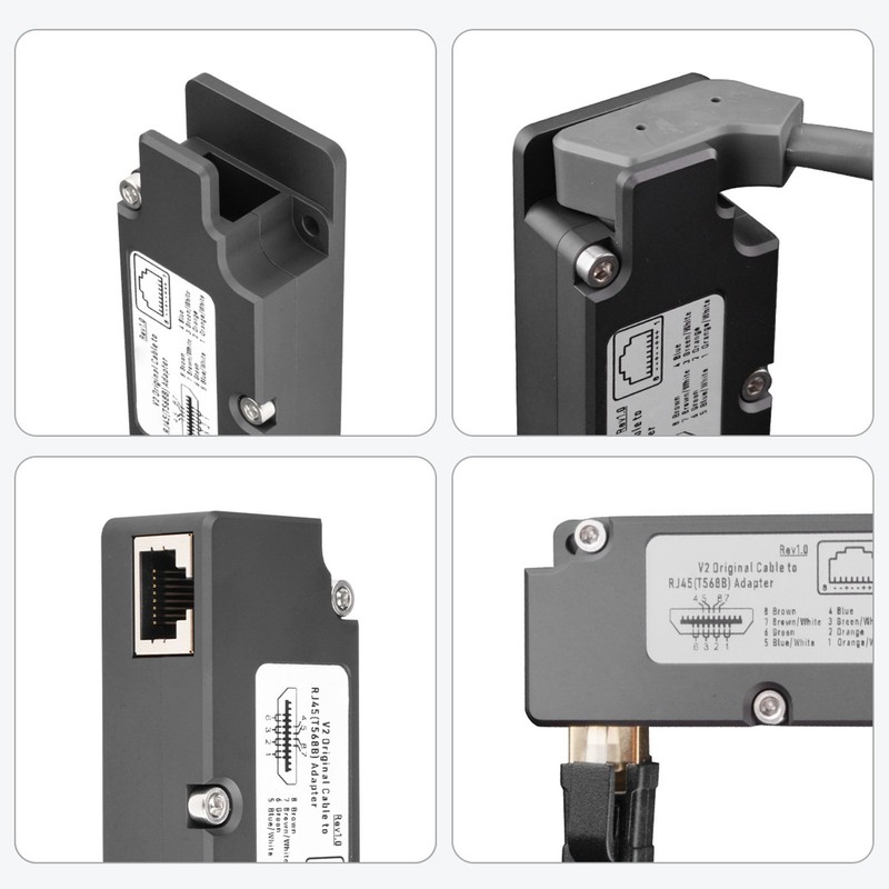 for Dishy V2 to RJ45 Adapter with POE Injector T568B
