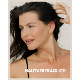 GOOD.designs Women’s Delicate Coin Necklace with Round Stainless Steel Discs, Adjustable, Stainless Steel