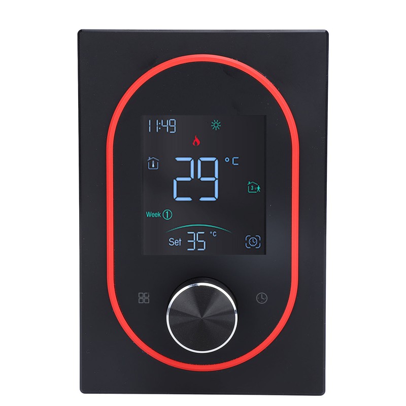 Smart Color Thermostat APP Programmable Touchscreen Knob Control Smart Temperature