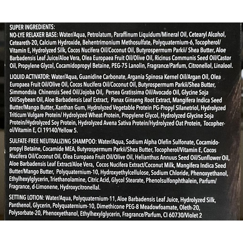J/S ULTRA SHEEN SUPREME RELAXER NO-LYE KIT 2 APPL -