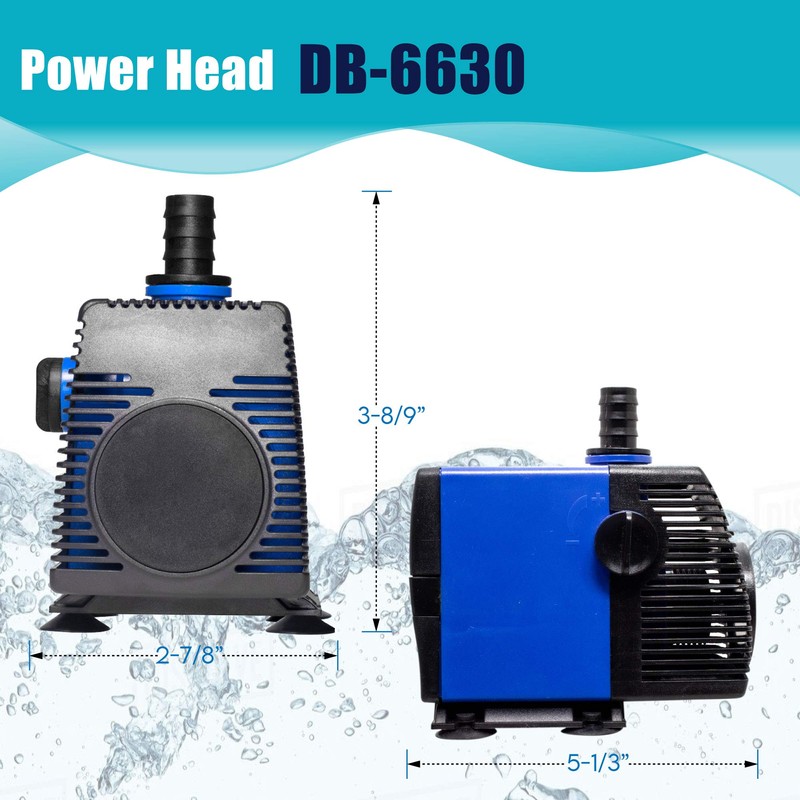 Aqua Dream 800 GPH Submersible Pump(3000L/H,55W) Ultra Quiet Adjustable Water