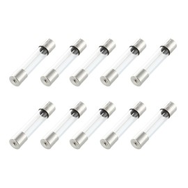 Essenc 10 Pcs Fast Blow Type Glass Tube Fuses 6x30mm 250V 10A
