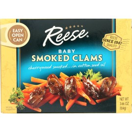 Reese Smoked Baby Clams, 3.66-Ounces (Pack of 10)