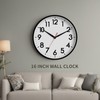 AKCISOT 16 Inch Wall Clock Large Silent Non-Ticking Wall Clocks