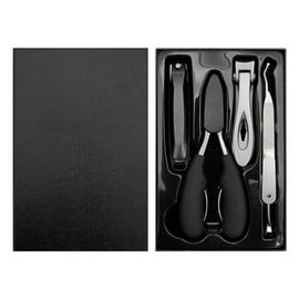 Large Nail Clippers Pedicure Set of 5, Stainless Steel Nail Clipper Manicure set, Sharp Toenail and Fingernail Clippers kit for Thick Nails and Ingrown Toenail for Men Women baby