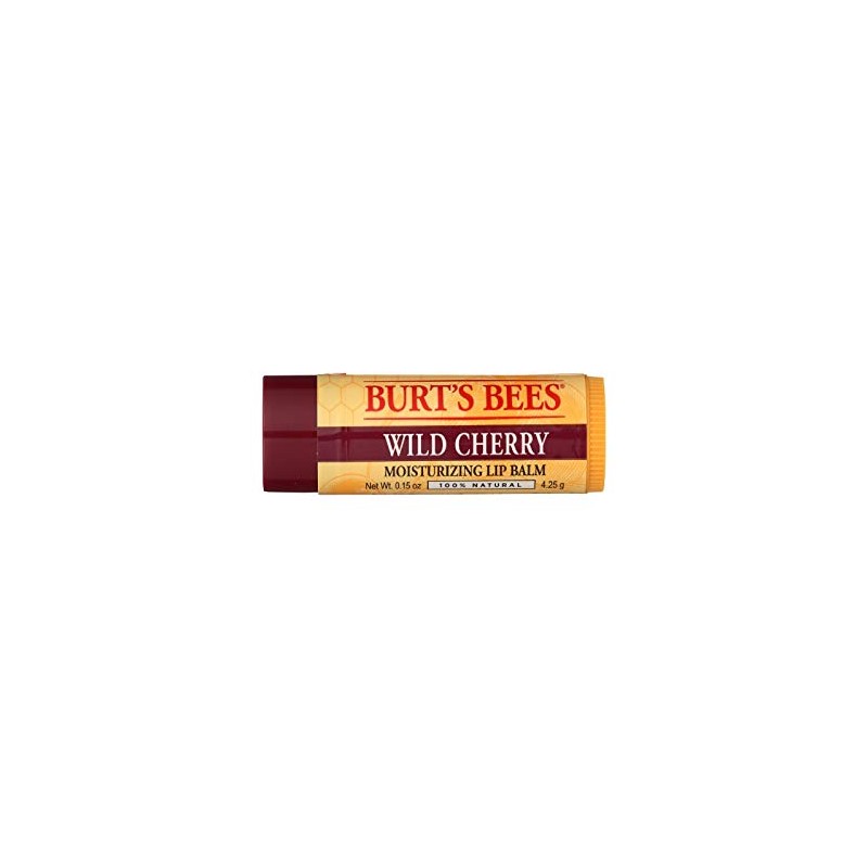 Burt's Bees Bálsamo labial, cereza silvestre, 0.15 onzas cada uno
