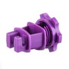 FENCE SHOCK 25PCS Screw Tight Round Post Insulator, Electric Fence